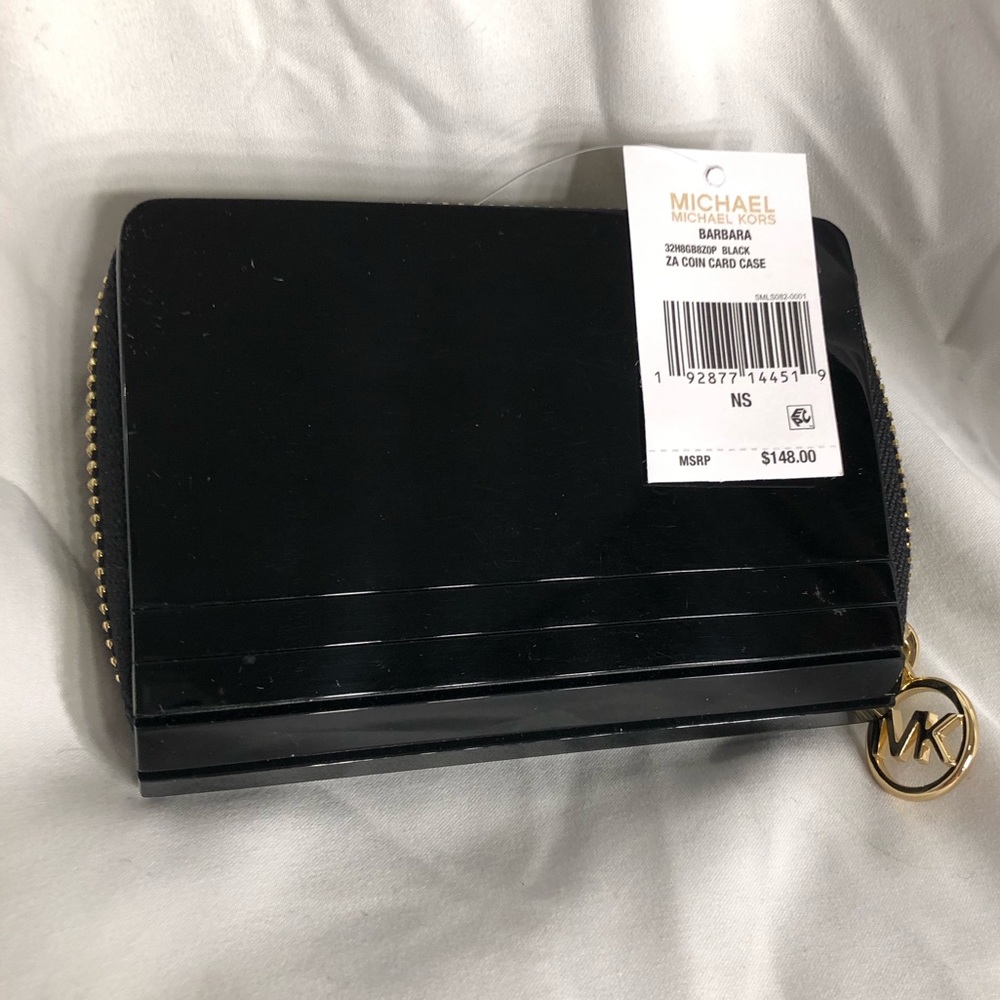 Michael Kors Hard Shell Barbara Mini Zip Wallet